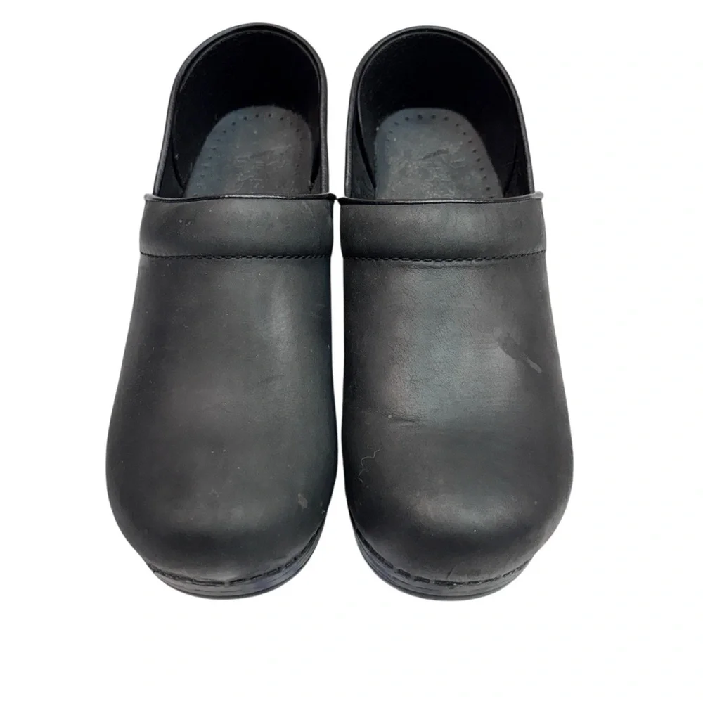 Dansko Women’s Professional Clog Black Leather 39